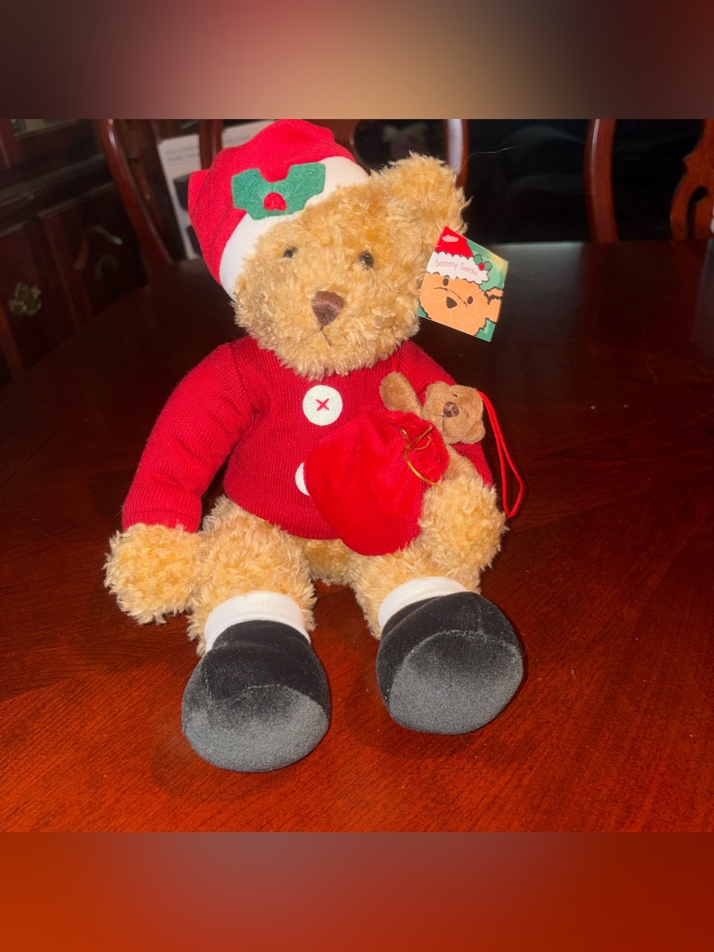 Sammy Santa Plush Teddy Bear
